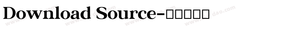 Download Source字体转换